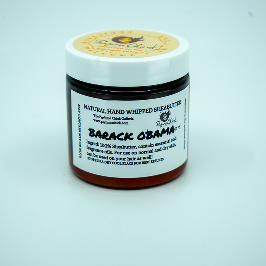 Barack Obama Type hand-whipped shea butter jar