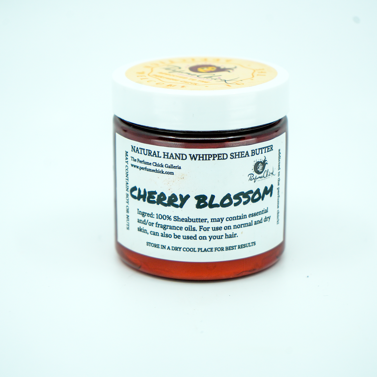 CHERRY BLOSSOM hand-whipped shea butter jar