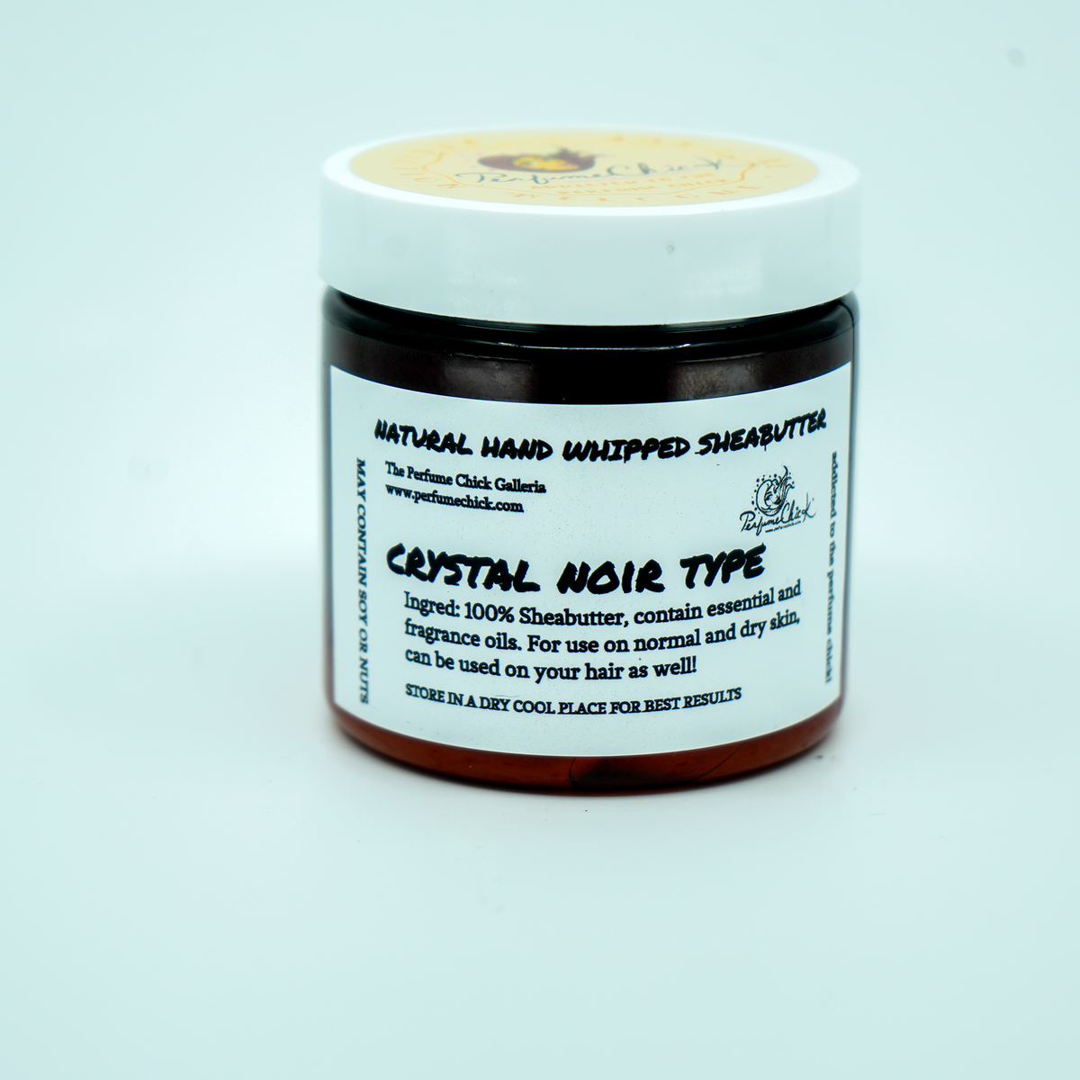 CRYSTAL NOIR (Versace Type) hand-whipped shea butter jar