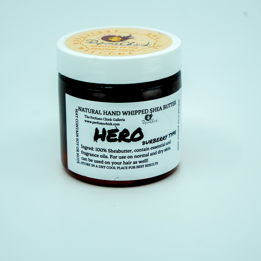 HERO (Burberry Type) hand-whipped shea butter jar